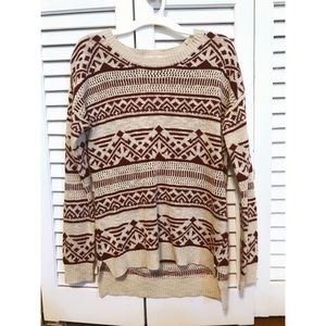 patterned sweater